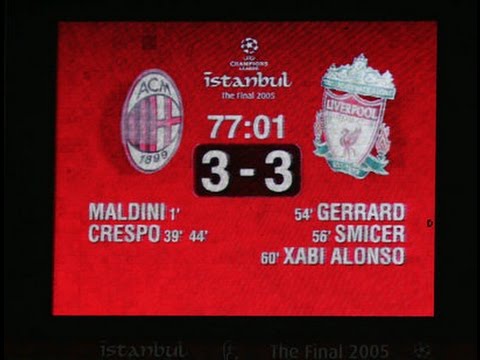 Accadde oggi 25 maggio 2005 Milan Liverpool 3-3 Champions League