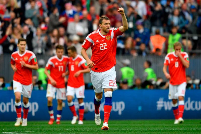 Russia-Egitto 3-0 Cheryshev e Dzyuba girone A mondiali 2018