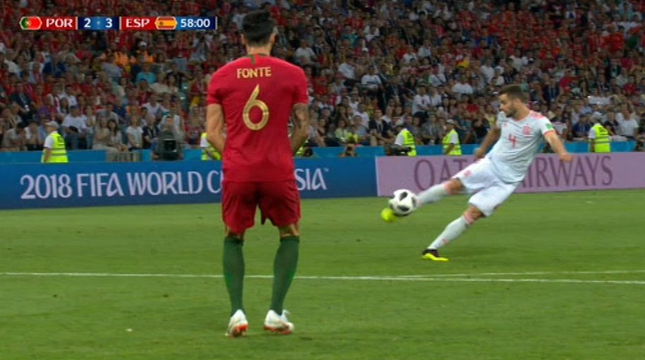 Portogallo-Spagna gol Nacho