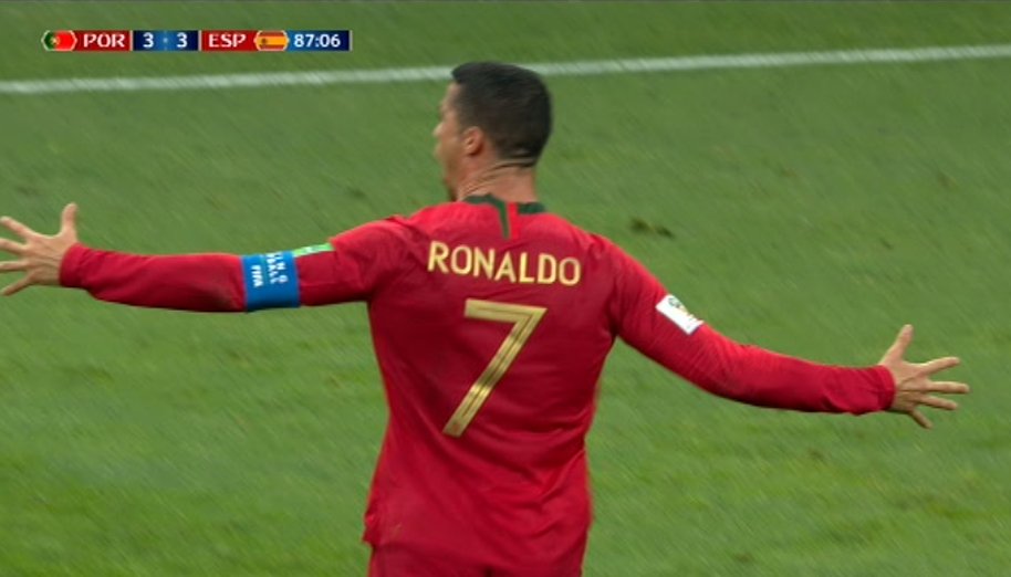 Portogallo-Spagna tripletta Cristiano Ronaldo