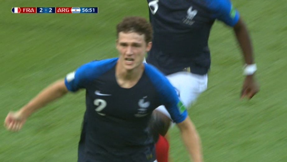Francia-Argentina gol Pavard