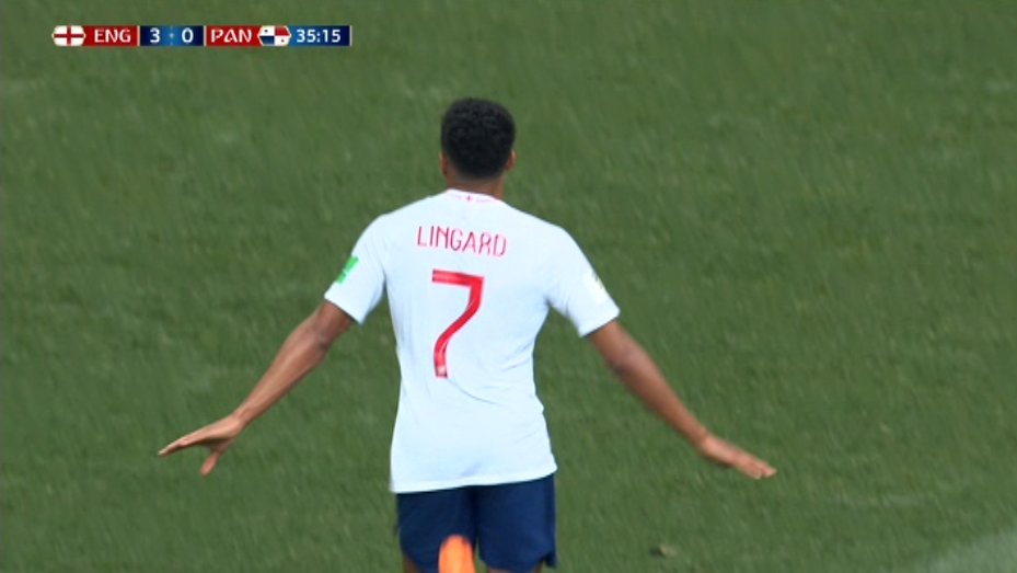 Inghilterra-Panama gol Lingard