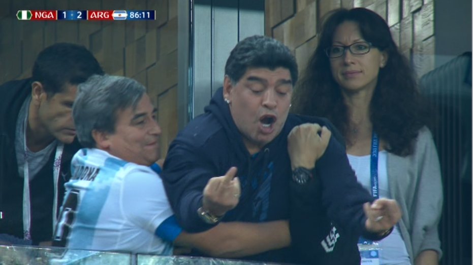 Maradona contro l'Argentina