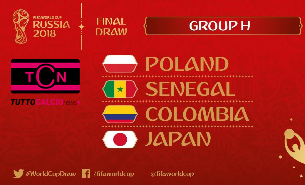 Mondiali Russia Girone H classifica risultati calendario