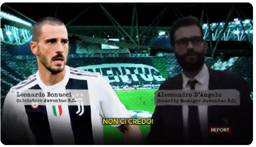 Juventus intercettazioni D'Angelo Bonucci Calvo morte Bucci Report