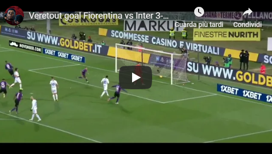 Moviola Fiorentina - Inter rigore inesistente: fallo di mano inventato (video)