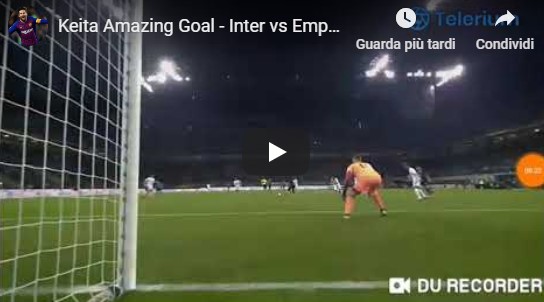 Inter - Empoli 1-0 gol Keita video