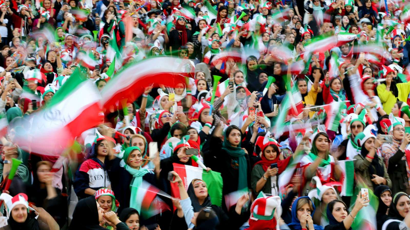 Donne iraniane stadio