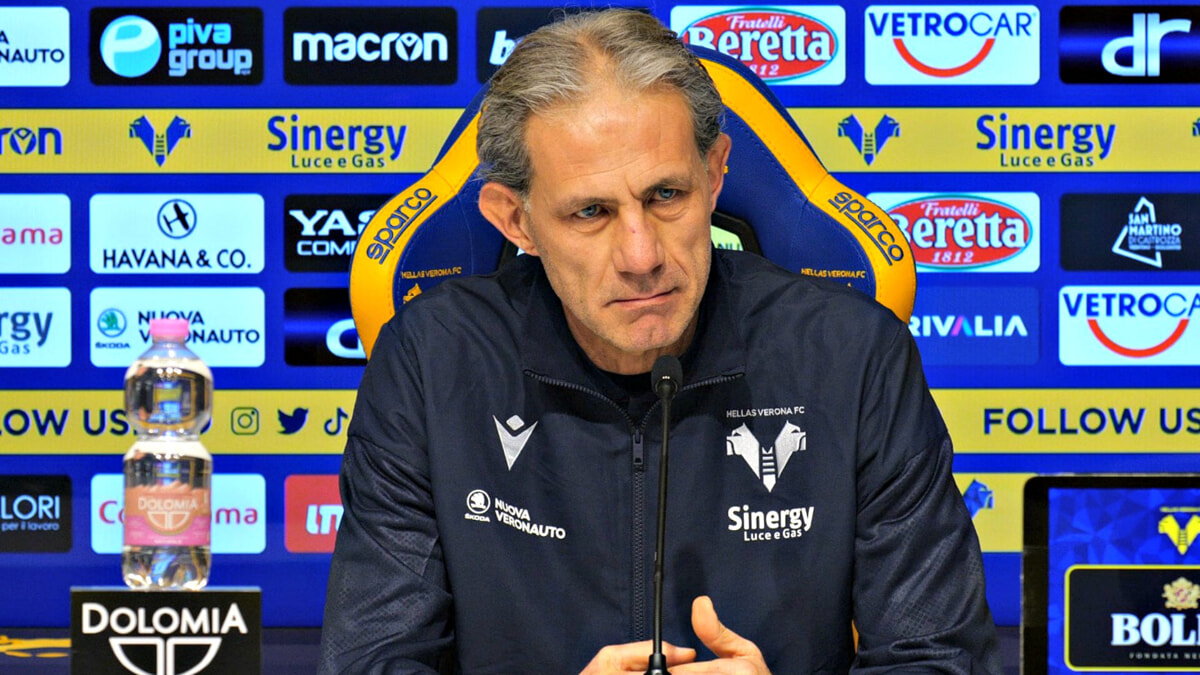 Marco Zaffaroni, allenatore dell'Hellas Verona